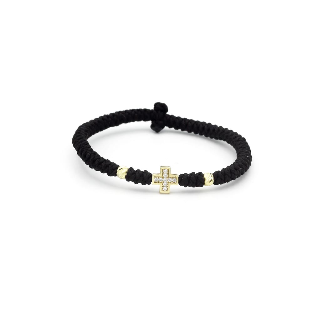 brățară ÎNGER PĂZITOR aur 14k MIPCZABS423BO0 negru detaliu